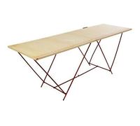 TABLE A TAPISSER TAPISSIER PRO PLIABLE PLIANTE BOIS PIEDS METAL VALISE 2M