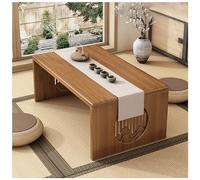 Table à thé japonaise en bambou pliable pour ordinateur portable pour lit Table basse multifonctionnelle pour salon et salle à manger 80 x 37 x 30 cm Couleur marron Style idéal