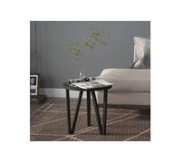 Vidaxl Table À Thé Noir Ø35 Cm Mdf Noir
