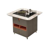 Table à thé Table à thé mobile basse moderne en dalle de roche Balcon multifonctionnelle automatique levage intelligent