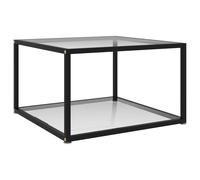 Table à Thé Transparent Verre Trempé Table Basse Table d'Appoint Canapé vidaXL