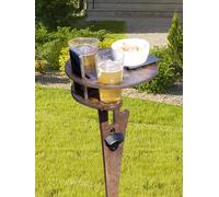 Table à vin Portable de Camping en plein air, avec bureau rond pliable, Mini Table de pique nique en bois, facile à transporter, câlin