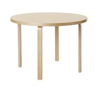 ARTEK table ronde AALTO TABLE 90A (Bouleau laqué naturel - Bois massif et placage)