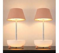 Table Accumulateur Luminaire Réglable en Hauteur LED Batterie Graduant USB 2er