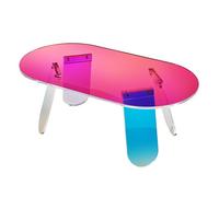 VEVOR Table basse d'appoint en acrylique irisé 95×50×35 cm 12 mm 25 kg