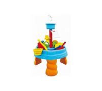 Table activites Jeux Sable et Eau enfant avec accessoires, moules, rateau, pelle, etc - 38,5x38,5x23cm - Des 18