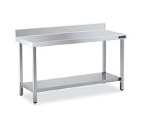 Table Adossée en Inox avec 1 étagère Profondeur 600 mm Distform 1 G