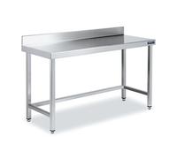 Table Adossée en Inox avec Renforts Profondeur 550 mm Distform 1 G