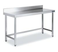 Table Adossée en Inox avec Renforts Profondeur 700 mm Distform FM067060 Blanc G