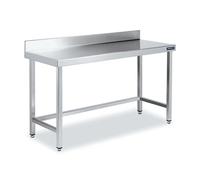 Table Adossée en Inox avec Renforts Profondeur 700 mm FM067060