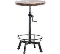 Table ajustable Malita dans le style industriel , Argent antique Argent antique G