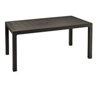 Table - Allibert - 204122 - Marron - Polypropylène - Rectangulaire - 4 pieds