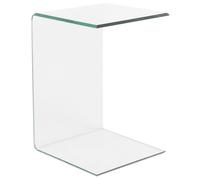 Table Appoint En Verre Lourdes Transparent