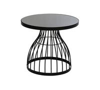 Atmosphera – Table d'appoint Kushi – métal et verre D55 cm