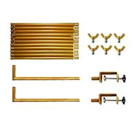 Table Arc Stand, Or Trellis avec Pinces | Support de Toile de, Canne de décoration, Vaisselle de la fête, Affichage de bannière de Table pour Halloween Christmas Élégamment polyvalen