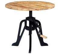 Table Auxiliaire en Bois de Récupération Massif Fonte Table Basse vidaXL