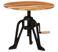 Table Auxiliaire en Bois de Récupération Massif Fonte Table Basse vidaXL