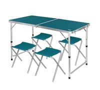 Table avec chaise NILS Camp NC1633 Bleu 60x70x120 cm