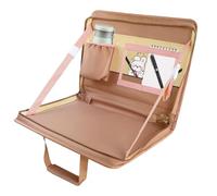 Table avec plateau pour siège arrière de voiture : table de rangement pour ordinateur portable sur le volant, plateaux alimentaires, table de travail multifonction pour la voiture, sac en A