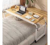 Table avec Roulettes, Table de Lit avec Roulettes, Table de Lit avec Roulettes Hauteur Réglable Hauteur Réglable Table Fonctionne Comme Ordinateur Portable Chariot Table de Lit Pour la Maison ou L'Hô
