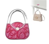 Table Bag Hook - Portable Handbag Hanging System, Desk Purse Clip with Anti Slip Clamp Design, Storage Accessory, Hook Tool, Travel Organizer for Secure Bag Suspension and Space Saving Convenience