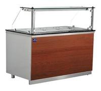 Table Bain Marie Avec Vitre Vertical, 4X GN 1/1 Mastro