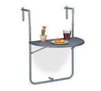 Table balcon 30 kg gris table de balcon rabattable table suspendue rabattable