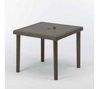 Table bar café jardin terrasse extérieur Polyrotin 90x90 Grand Soleil Boheme