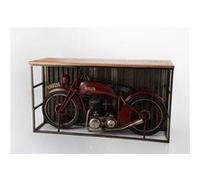 Table bar moto 189 cm - - Marron - Métal