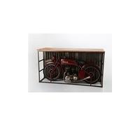 Table bar moto 189 cm - - Marron - Métal