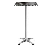 Table Bar Pivotante Table de Cuisine, Table de Bar bistrot réglable 70 cm / 110 cm en Hauteur 2 en 1 en Acier Mange Debout extérieur Salle à Manger(60 * 60 * 70/110cm (carré))