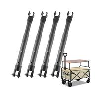 Table Base - Strong Load Bearing Camping Cart Desktop Telescopic Pole | Outdoor Camping Table Bracket | Carbon Steel Material 23x32cm Adjustable 4 Legs - For Picnic Outdoor Furniture - Non-Bending