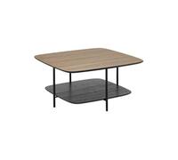 - Table basse 1 étagère en bois HODIA - Noir - Hodia