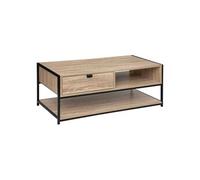 5five Table basse Aliaj H Confort XL 1 tiroir 1 niche effet chêne naturel Beige