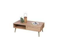 Table basse 1 tiroir Bali Urban Living - Naturel clair