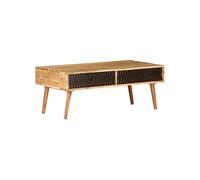 Vidaxl Table Basse 100x50x39 Cm Bois D'acacia Solide Marron