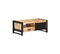 Table basse 100x50x40 cm Bois de manguier brut