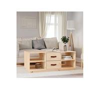 Table basse 100x50x41 cm Bois massif de pin818270