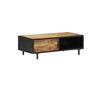 Table basse 105x50x35 cm Bois de manguier brut Brun G