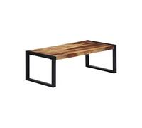 Vidaxl Table Basse 110 X 60 X 40 Cm Bois De Sesham Massif Marron