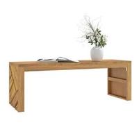 Vidaxl Table Basse 110x35x38 Cm Bois Massif De Teck Marron