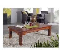 Table basse 110x60cm - Bois massif d'acacia laqué (Nougat) - OXFORD #428