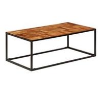 Vidaxl Table Basse 110x60x40 Cm Bois D'acacia Solide Et Acier Multicolore