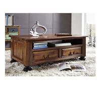 Table basse 115x60cm - Bois massif de palissandre laqué - Inspiration coloniale - NEW BOSTON #203