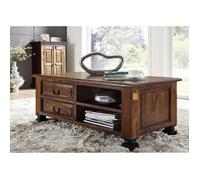 Table basse 115x60cm - Bois massif de palissandre laqué - Inspiration coloniale - NEW BOSTON #204