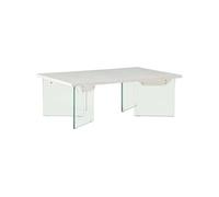 Venture Home - Table basse 120 x 80 cm pieds en verre Ester Blanc G