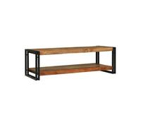 vidaXL Table basse en bois d'acacia massif 120 x 50 x 38 cm Marron Moderne Robuste