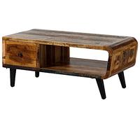 Table basse 120x60cm - Bois massif recyclé multicolore laqué - Inspiration Vintage - SIXTIES #106