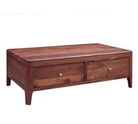 Table Basse 120x70cm - Bois Massif de Palissandre huilé (Noisette) - Brooklyn #12