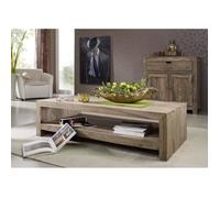 Table basse 135x70cm - Bois massif de palissandre huilé - NATURE GREY #11